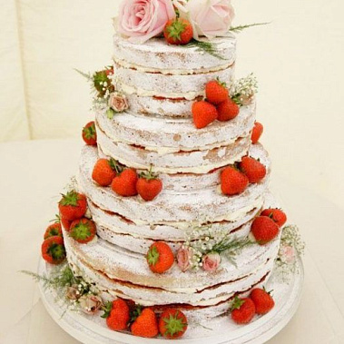 Торт клубничные розы купить - соликамск.сладкоежкин.рф