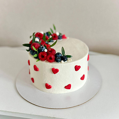 Торт в сердечках купить - соликамск.сладкоежкин.рф