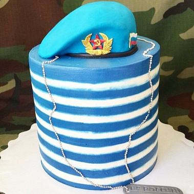 Торт "ВДВ Тельняшка" купить - соликамск.сладкоежкин.рф