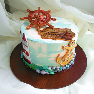 Торт "Нашему капитану" купить - соликамск.сладкоежкин.рф