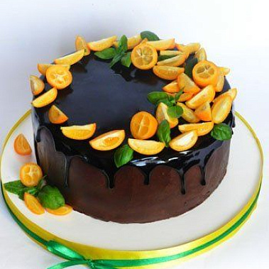 Торт глазурь с дольками купить - соликамск.сладкоежкин.рф