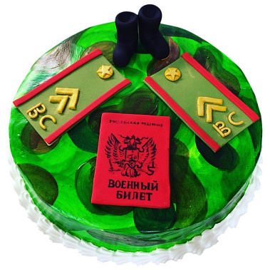 Торт "Военный билет" купить - соликамск.сладкоежкин.рф